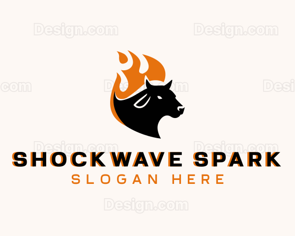 Flaming Hot Cow Logo