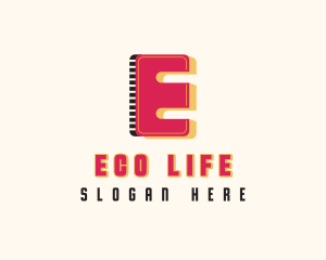 Digital Multimedia Letter E  logo design