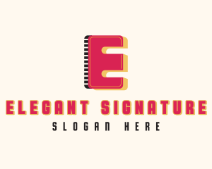 Digital Multimedia Letter E  logo design