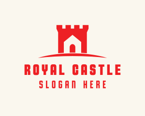 House Castle Structure logo design