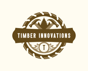 Saw Hammer Woodwork logo