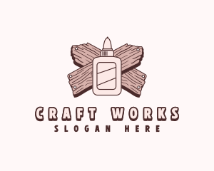 Glue Wood Plank logo