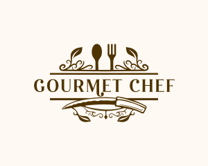 Gourmet Kitchen Buffet logo design