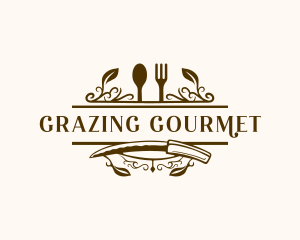 Gourmet Kitchen Buffet logo design