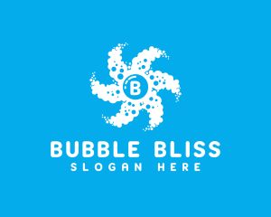 Bubble Cleaning Suds logo design