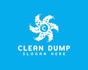 Bubble Cleaning Suds logo design