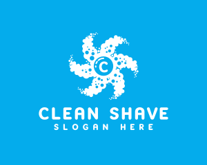 Bubble Cleaning Suds logo design