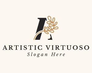 Elegant Vine Letter A logo design