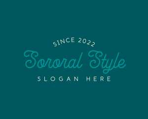 Cursive Style Brand logo design