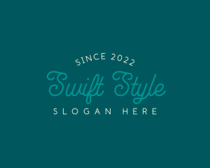 Cursive Style Brand logo design