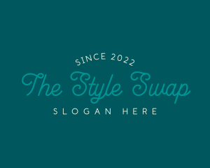 Cursive Style Brand logo design