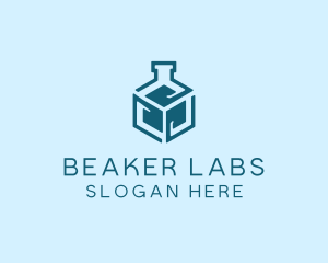 Blue Scientific Beaker logo