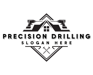 Drill Handyman Carpentry logo design