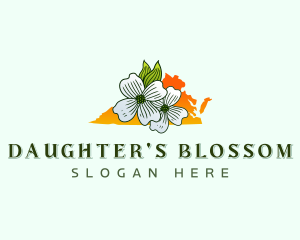 Virginia Flower Bloom logo design