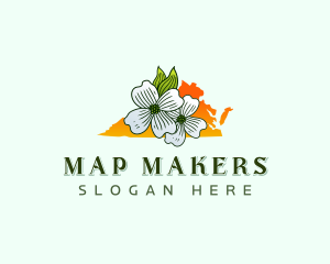 Virginia Flower Bloom logo design