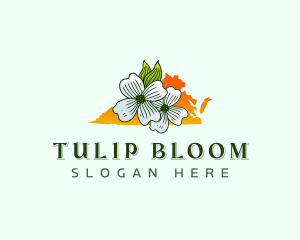 Virginia Flower Bloom logo design