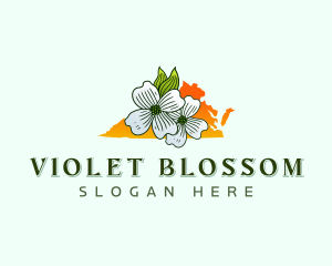 Virginia Flower Bloom logo design