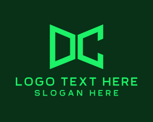 Green Tech Monogram Letter DC logo