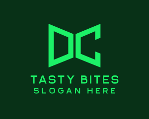 Green Tech Monogram Letter DC logo