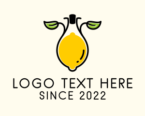 Lemon Fruit Bottle logo