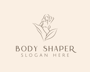 Eco Leaves Woman logo design