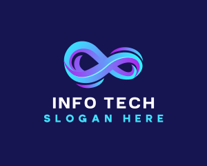 Futuristic Infinity Loop logo
