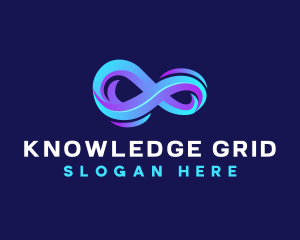 Futuristic Infinity Loop logo