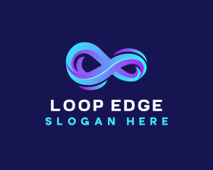 Futuristic Infinity Loop logo