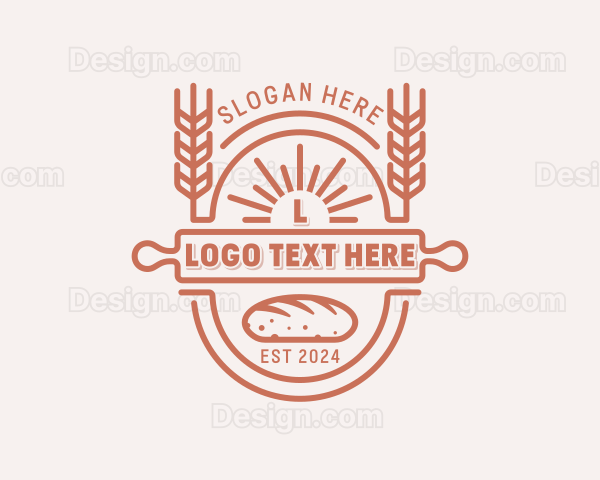 Wheat Bread Baker Logo