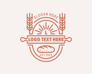 Wheat Bread Baker Logo