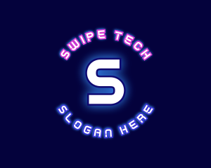 Neon Tech Cyberspace logo design