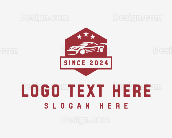 Sports Car Racing Vehicle Logo