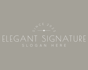 Elegant Thin Business logo design