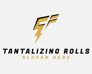 Fast Lightning Letter T logo design