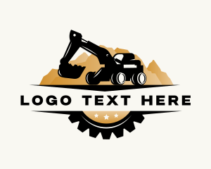 Excavator Machinery Construction logo