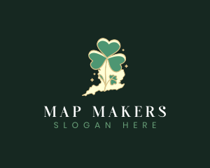 Shamrock Clover United Kingdom  logo design