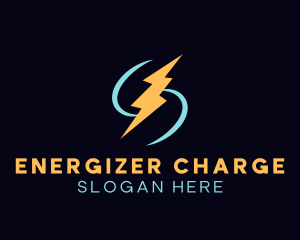 Energy Lightning Bolt logo design