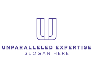 Professional Consultant Letter U logo design