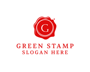 Stamp Wax Messaging logo design