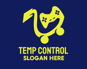 Game Controller Cart logo design