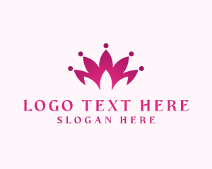 Flower Lotus Crown logo