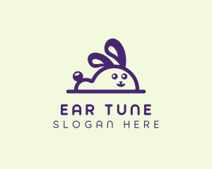 Cute Bunny Rabbit logo design