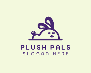 Cute Bunny Rabbit logo design