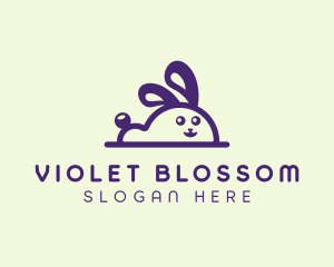 Cute Bunny Rabbit logo design