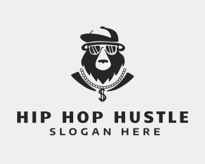 Bear Hip Hop Bling logo design