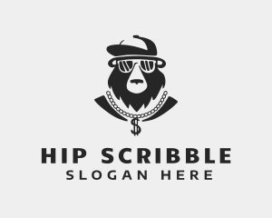 Bear Hip Hop Bling logo design