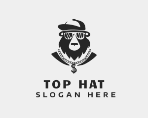 Bear Hip Hop Bling logo design