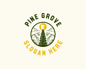 Minnesota Norway Pine logo design