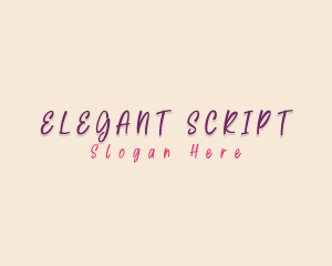 Playful Script Boutique logo design