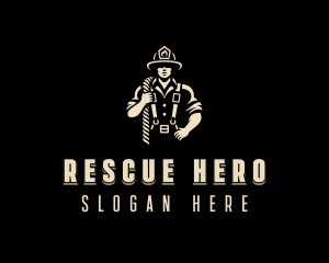 Safety Fireman Rescue logo design